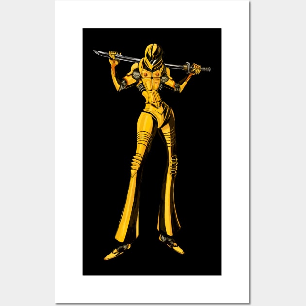 Kill Bill The Bride Beatrix Kiddo Mecha Wall Art by banditotees